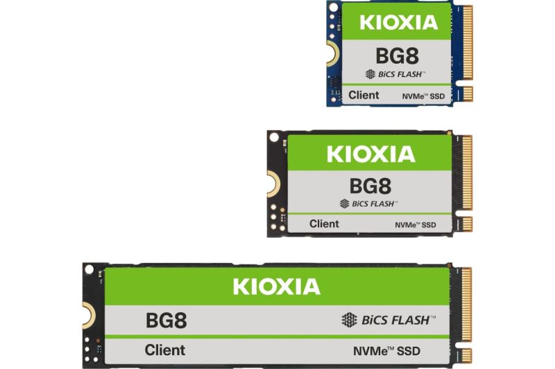 Kioxia Perkenalkan SSD KIOXIA BG8 Series Segmen Menengah yang Baru Untuk OEM PC