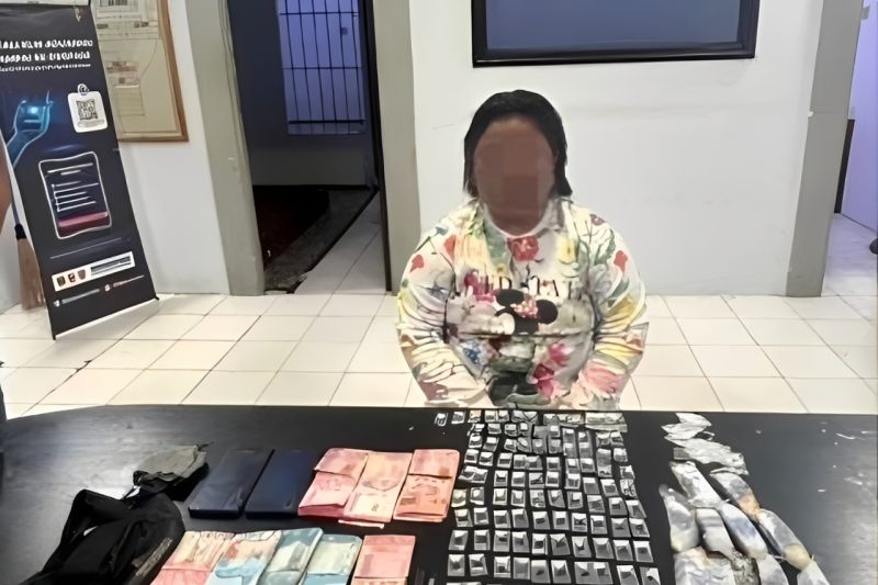 Polisi sita 163 paket sabu siap edar dari seorang IRT di Ampana Tete