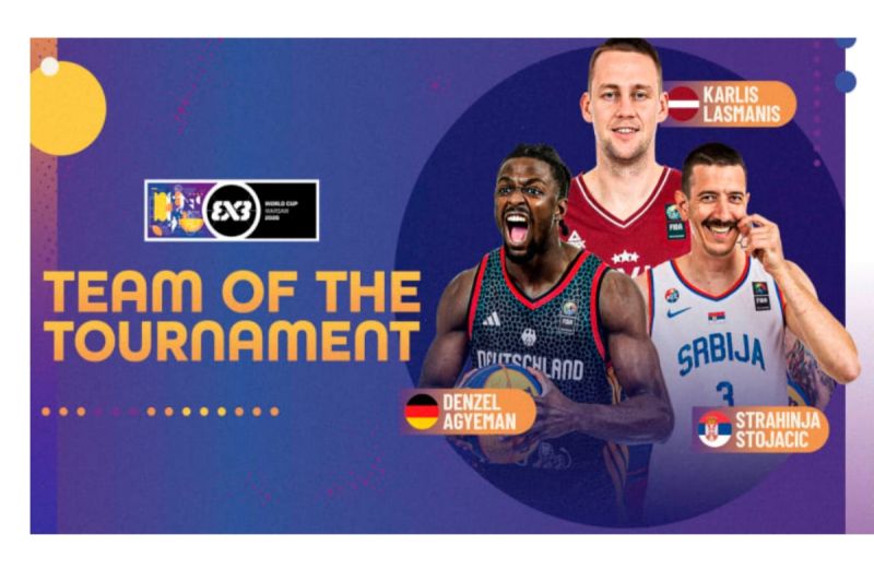 Lasmanis jadi MVP dan pimpin Tim Terbaik Piala Dunia 3x3 2026