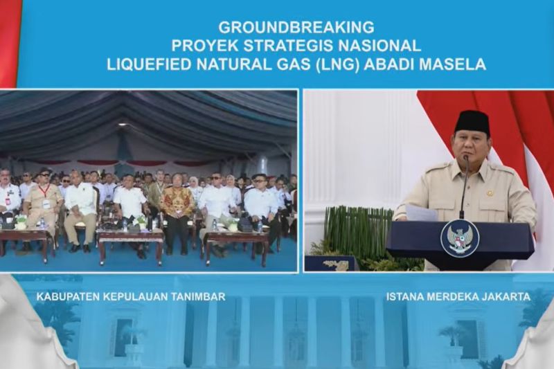 Prabowo: LNG Abadi Masela proyek penting yang ditunggu tiga dekade