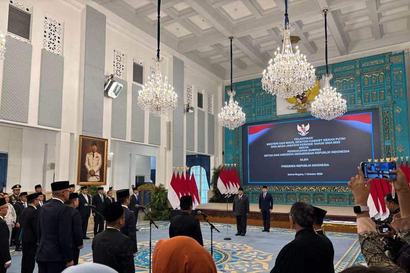 Bahlil dilantik jadi Menko Hilirisasi dan Transisi Energi
