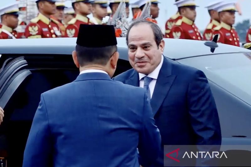 Presiden Mesir tiba di Jakarta untuk bertemu Prabowo