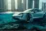 Porsche Taycan berubah jadi kapal selam, terjang banjir di Dubai