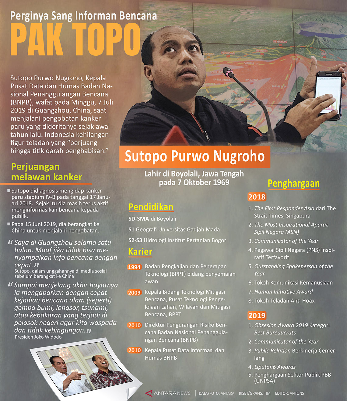 Perginya sang informan bencana
