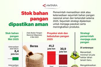 Stok bahan pangan dipastikan aman