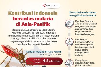 Kontribusi Indonesia berantas malaria di Asia-Pasifik