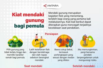 Kiat mendaki gunung bagi pemula