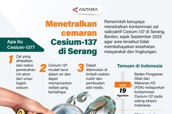Menetralkan cemaran Cesium-137 di Serang