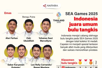 SEA Games 2025: Indonesia juara umum bulu tangkis