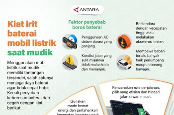 Kiat irit baterai mobil listrik saat mudik
