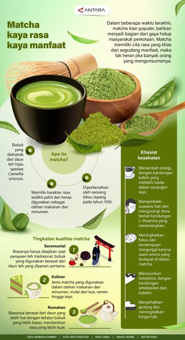 Matcha kaya rasa kaya manfaat