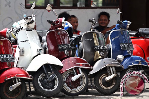 Ribuan penggemar vespa akan berkumpul di Yogyakarta 