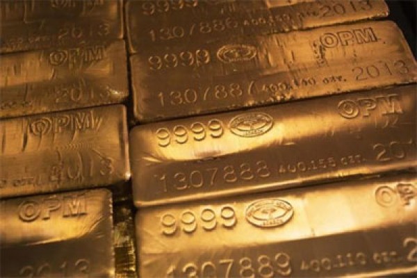 Emas berjangka naik setelah ekuitas AS melemah