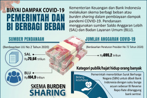 Pemerintah dan BI berbagi beban biayai dampak COVID-19