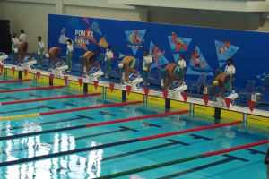 Perenang Gorontalo Reshandy Bau Gagal ke Babak Final Cabor Renang 50m