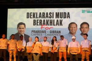 Relawan Muda BerAkhlak Deklarasikan Dukungan Kepada Pasangan Prabowo-Gibran
