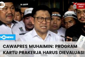 Cawapres Muhaimin: Program Kartu Prakerja Harus Dievaluasi