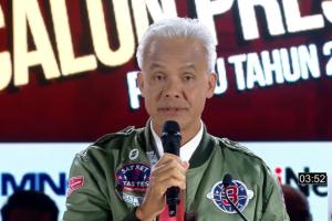 Ganjar Sampaikan Visi Misi, Perkuat Bidang Pertahanan dan UMKM