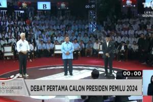 Debat Capres Perdana Masih Trending di X
