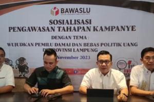 Bawaslu Lampung Perketat Pengawasan Konten Internet Jelang Pemilu 2024