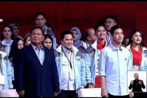 Kehadiran Erick dan Kaesang di Barisan Pendukung Prabowo-Gibran dalam Debat Cawapres