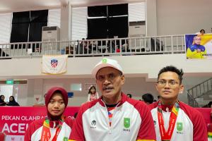 Riau Raih Emas Pada Pertandingan Anggar Degen Beregu Putra di PON XXI Aceh-Sumut 2024 Berkat Persiapan Sederhana