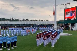 HUT ke-79 RI: Upacara Pengibaran Bendera di Istana Negara IKN Telah Dimulai, Begini Suasananya