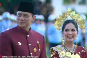 AHY-Annisa Pohan Raih Busana Terbaik pada Perayaan HUT ke-79 RI di IKN 