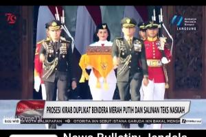 Prosesi Kirab Bendera Merah Putih Mulai dari Monas Menuju IKN