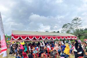 Lestarikan Budaya Lokal, Desa Sukomulyo Gelar Pagelaran Seni Kuda Lumping pada Peringatan HUT ke-79 RI