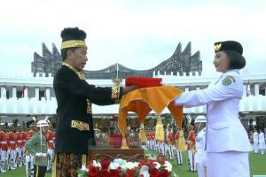 Presiden Jokowi Jadi Inspektur Upacara HUT ke-79 RI di IKN