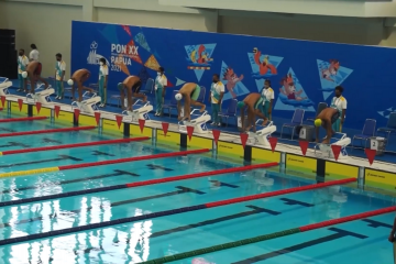 Perenang Gorontalo Reshandy Bau Gagal ke Babak Final Cabor Renang 50m