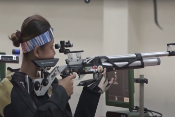 Sejumlah Atlet Para Menembak Melakukan Latihan Resmi Sebelum Menuju Hari Pertandingan