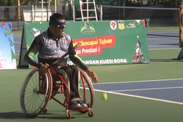 Satu Hari Menjelang Bergulirnya Pertandingan Cabang Tenis Kursi Roda Peparnas 16 Papua