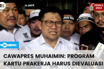 Cawapres Muhaimin: Program Kartu Prakerja Harus Dievaluasi