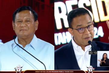 Debat Capres: Prabowo Nilai Anies Terlalu Teoritis