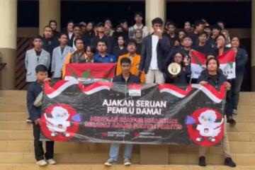 Sejumlah Mahasiswa di Jakarta Ajak Pemilu Damai 2024