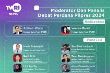 Moderator dan Penelis Debat Perdana Pilpres 2024