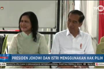 Presiden Jokowi dan Ibu Negara Telah Menggunakan Hak Pilihnya