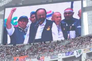 Pendukung AMIN Membludak, Surya Paloh: Itu Pertanda Baik