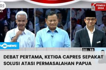 Debat Pertama, Ketiga Capres Sepakat Solusi Atasi Permasalahan Papua