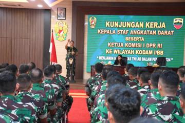KASAD Bersama Ketua Komisi I DPR RI Pastikan Netralitas TNI Pada Pemilu 2024