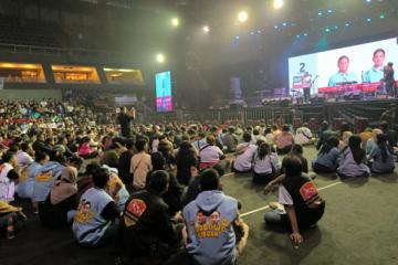 Relawan Kami Gibran gelar Konser Denny Caknan di Kelapa Gading