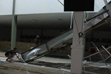 Lapangan Cabor Tembak PON XXI Roboh Imbas Hujan Deras dan Angin Kencang di Aceh