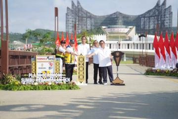 Diresmikan Presiden Jokowi, Plaza Seremoni Sumbu Kebangsaan Lengkapi Lansekap IKN