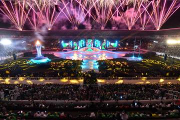 Ribuan Penonton Antusias Hadiri Closing Ceremony PON XXI/2024 di Stadion Utama Sumatra Utara