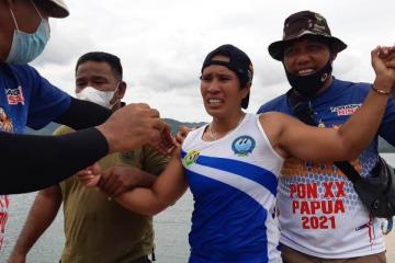 Rebut Emas, Pedayung Putri Sultra Buktikan Janji