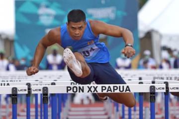 Rio Pecahkan Rekor Lari Gawang 100 Meter