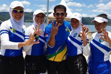 Dayung Sultra Lima Medali Emas, Koleksi Sementara