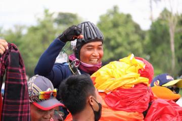 Emas Ketepatan Mendarat Perorangan Putra Direbut Jateng